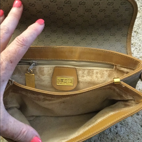 GUCCI VINTAGE GUCCISIMA MICRO GG HORSEBIT FLAP CROSSBODY PURSE TOTE BAG Y2K - Picture 6 of 12